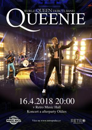 Queenie – World Queen Tribute Band - 16.4.2019 od 20h v RMH